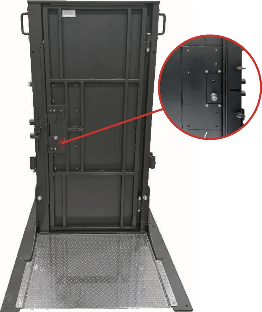 TD8040 GEN3 Breaching Training Door - Rear View